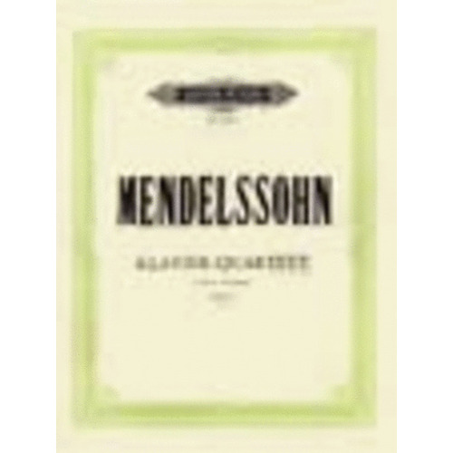 Mendelssohn - Piano Quartet B Minor Op 3 Score/Parts Book