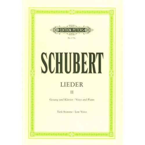 75 Songs Book 2 Vocal Score by Franz Schubert Edition Peters