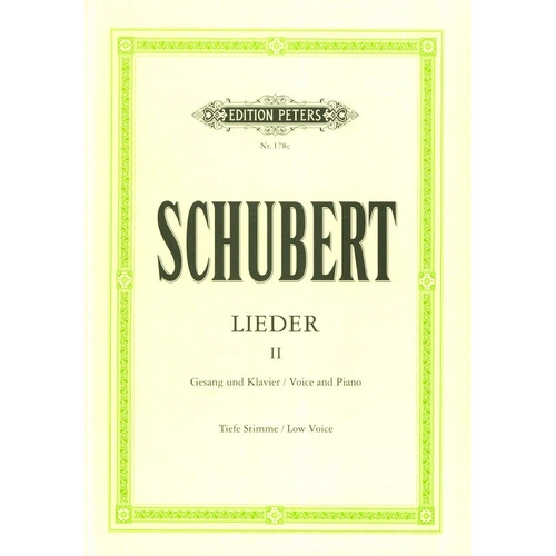75 Songs Book 2 Vocal Score by Franz Schubert, Edition Peters