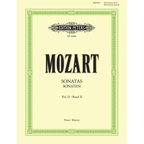 Mozart - Sonatas Volume 2 Urtext Edition for Piano Solo