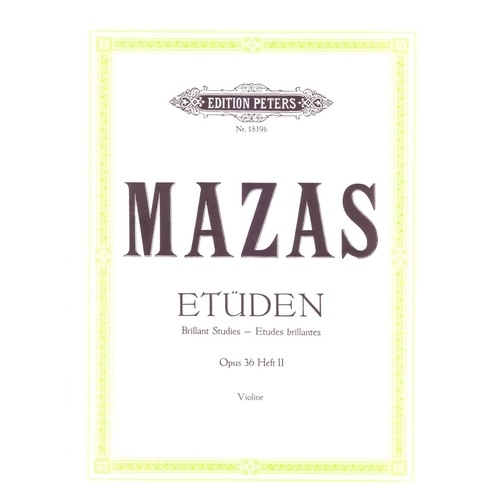 Mazas - Etudes Op 36 Vol 2 for Violin - 27 Brillante Etudes