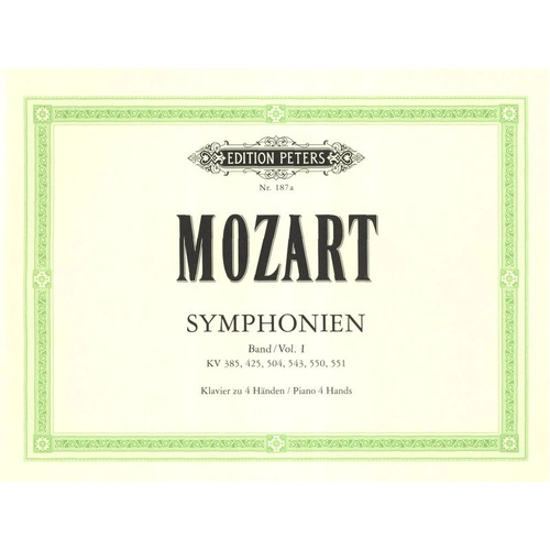 Mozart Symphonies Vol 1 Piano Duet by Hugo Ulrich - Edition Peters