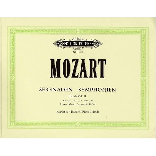 Symphonies Book 2 Arranged by Ulrich for Piano Duet - Mozart