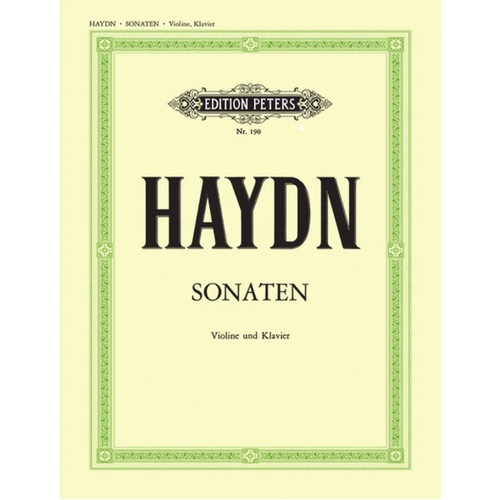 Sonatas 8 Ed Hollander Violin Piano (Softcover Book)