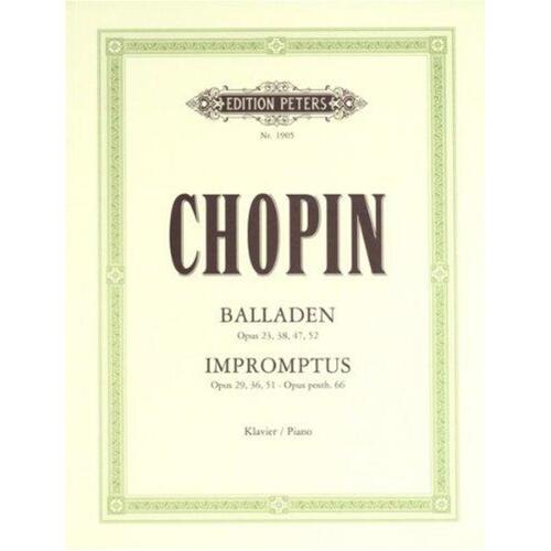 Chopin - Ballades And Impromptus (Softcover Book)