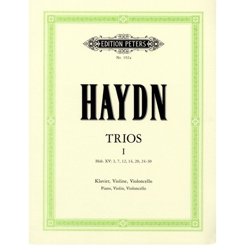 Haydn - Piano Trios Vol 1 for Cello, Piano, and Violin - Edition Peters