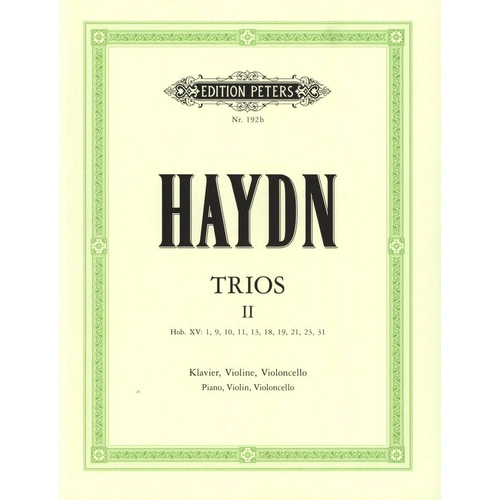 Haydn - Piano Trios Vol 2 for Cello, Piano, and Violin