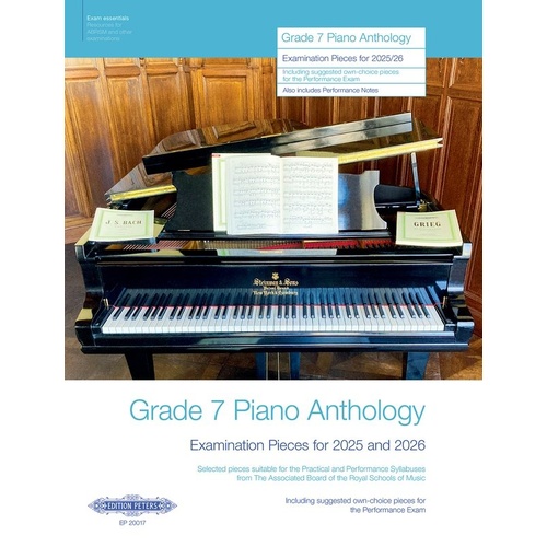 Grade 7 Piano Anthology ABRSM Examination Pieces 2025-2026, 64 Pages, Edition Peters