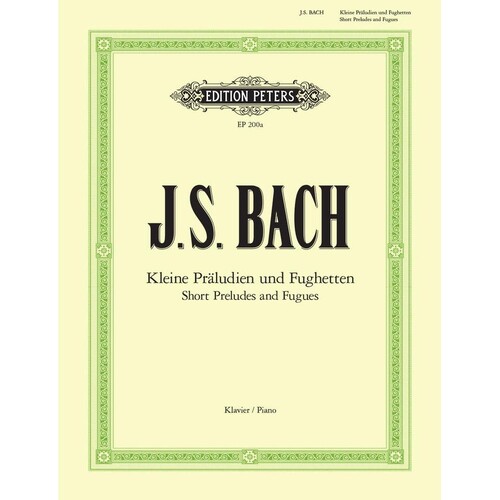 Bach - 24 Short Preludes And Fugues (Softcover Book)