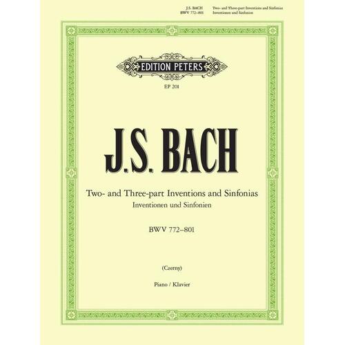 Bach - Inventions Two And Three Part Ed Czerny (Softcover Book)