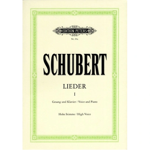 Schubert - Songs Vol 1, 92 High Voice Songs with Piano and Translations