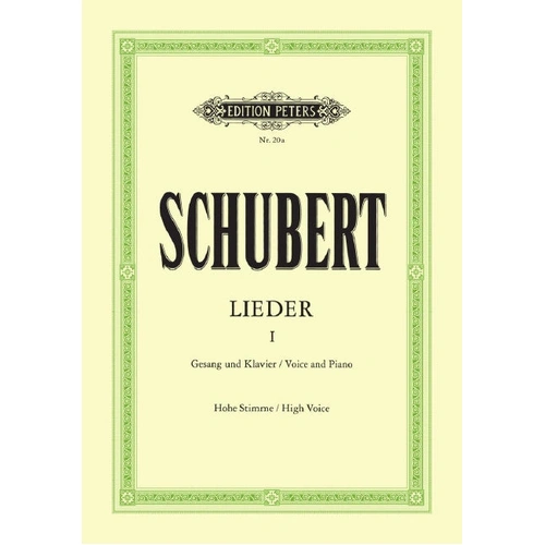 Songs Vol 1: 92 Songs for High Voice and Piano - Schubert, Ed Friedlander, Max Peters, EP20A