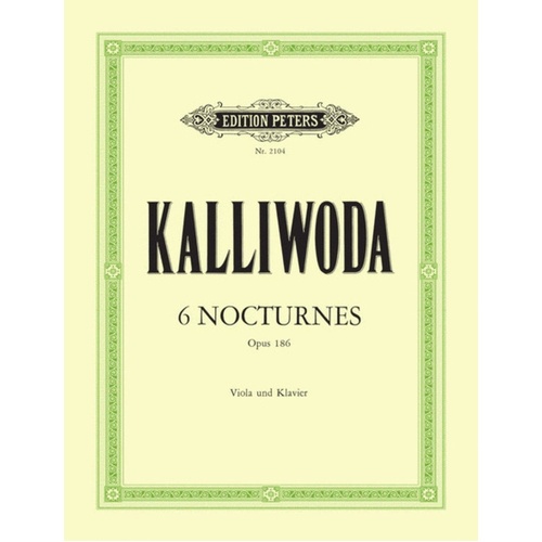Nocturnes 6 Op 186 Vla/Piano (Softcover Book)