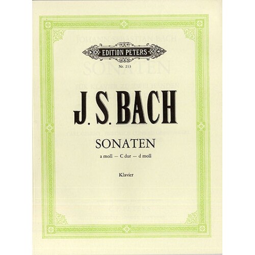 Bach - 3 Keyboard Sonatas Bwv 964-6 (Softcover Book)