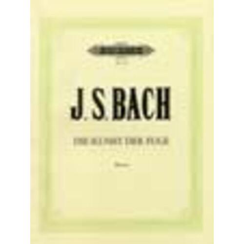 Bach - The Art Of The Fugue Bwv 1080 Piano Ed Czerny Book