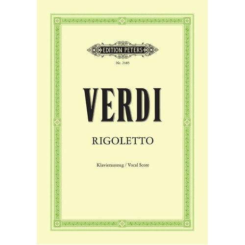 Verdi - Rigoletto Vocal Score Ger/Ita (Softcover Book)