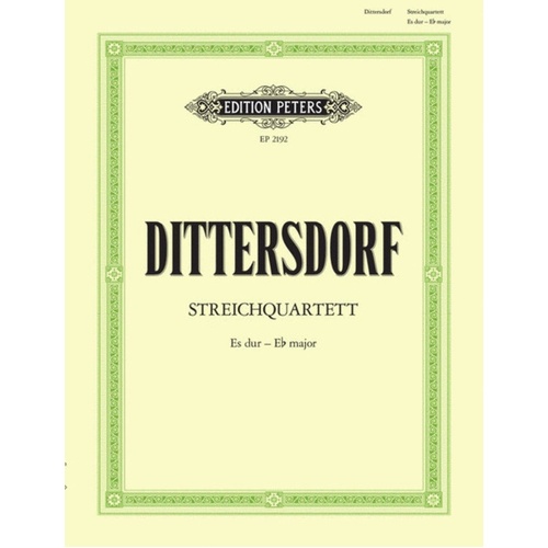Quartet E Flat 2 Violin Viola Vc (Softcover Book)