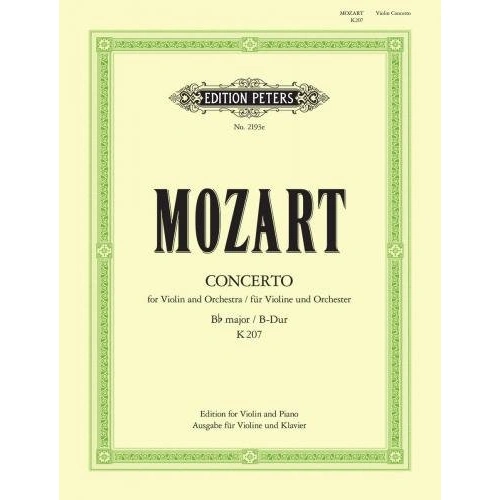 Mozart Concerto No 1 in B Flat K 207 for Violin and Piano with Cadenzas by Hans Sitt