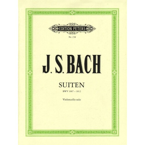 Bach - 6 Suites Solo Cello Bwv 1007-1012 (Softcover Book)