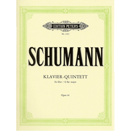 Quintet Op 44 E Flat Piano 2Violin Viola Vc (Music Score/Parts) Book