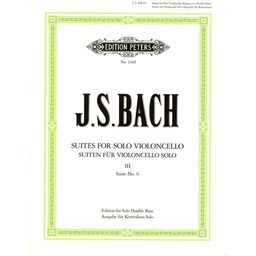 Bach - Cello Suite No. 6 for Double Bass BWV 1012 Arranged by H. Samuel Sterling