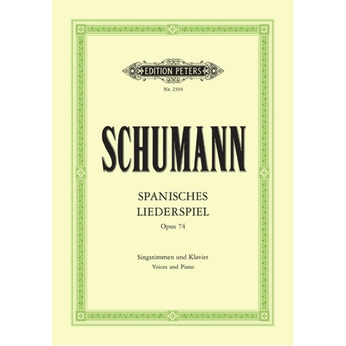 Spanisches Liederspiel Op 74 (Softcover Book)