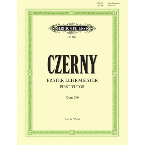 Czerny First Tutor Op. 599 - 100 Short Exercises for Piano