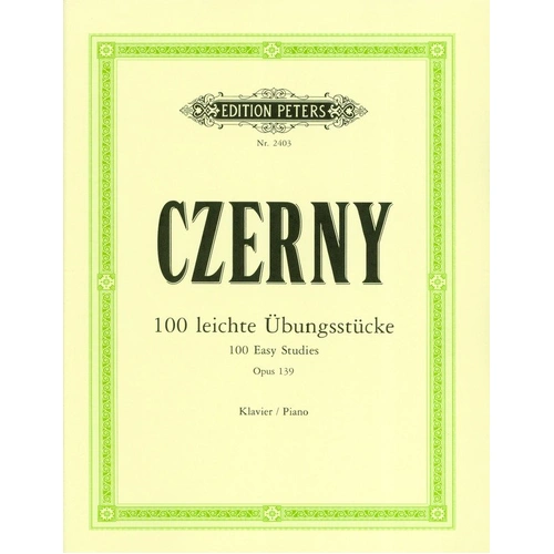Czerny 100 Easy Progressive Pieces Without Octaves Op. 139 for Piano Solo