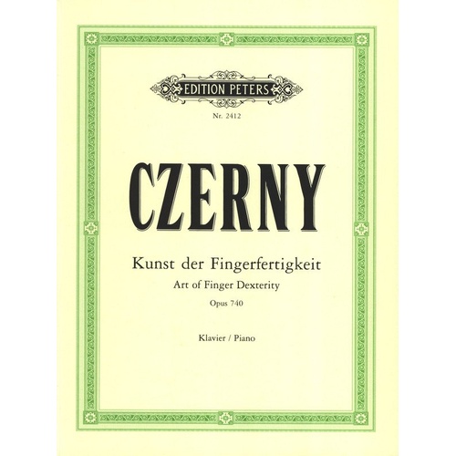 Czerny - Art of Finger Dexterity Op 740 Complete, Piano Solo, Edition Peters