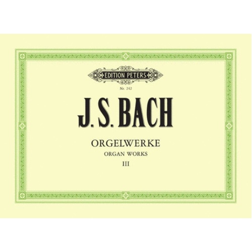 Bach - Organ Works Vol 3 (Softcover Book)