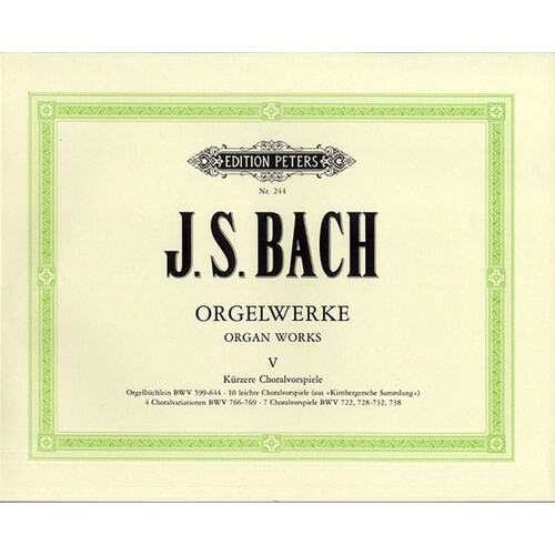 Bach - Organ Works Vol 5 (Softcover Book)