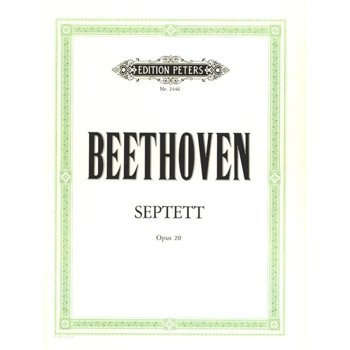 Beethoven Septet in E Flat Op. 20 Edition Peters 21 Pages