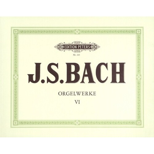 Bach - Organ Works Vol 6 (Softcover Book)
