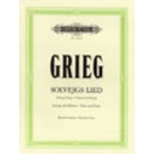 Grieg - Solveigs Song Low Voice (Softcover Book)