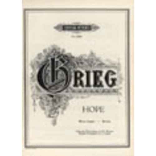 Grieg - Hope To All The Winds Medium Voice/Piano (Softcover Book)