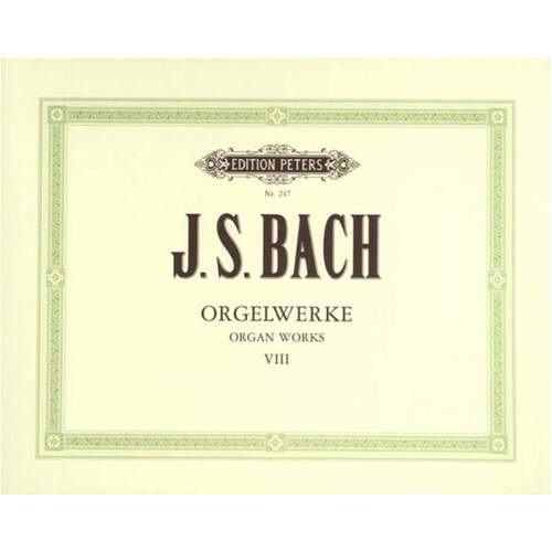 Bach - Organ Works Vol 8 (Softcover Book)