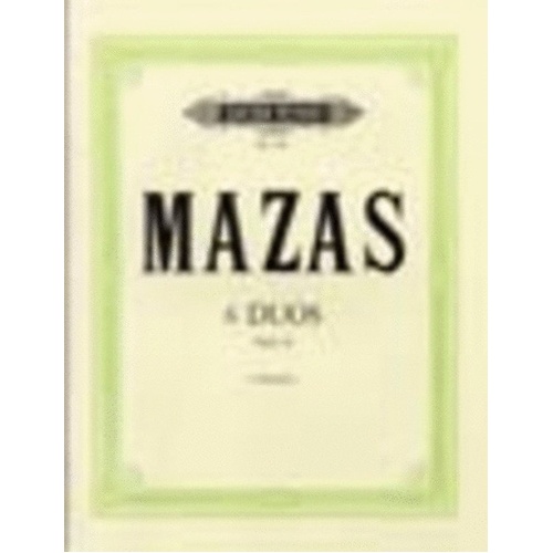 Mazas - 6 Easy Duets Op. 46 for 2 Violins, Edition Peters