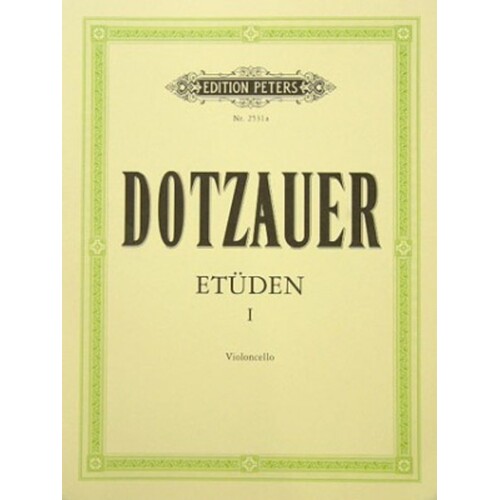 Dotzauer - 60 Studies Vol 1 34 Progressive Studies Cello (Softcover Book)