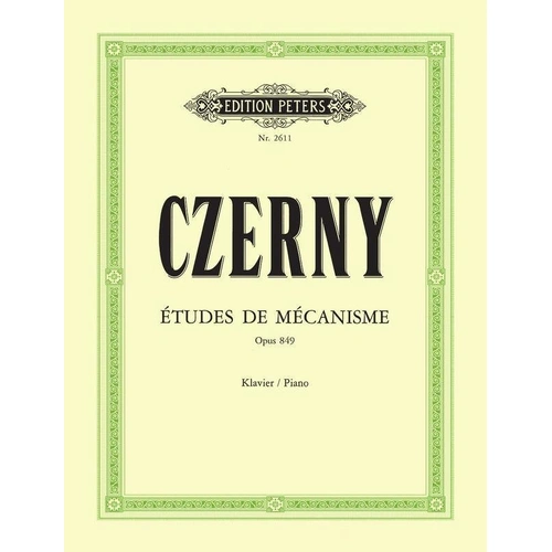 Czerny 30 Studies in Mechanism Op. 849 for Solo Piano - Edition Peters