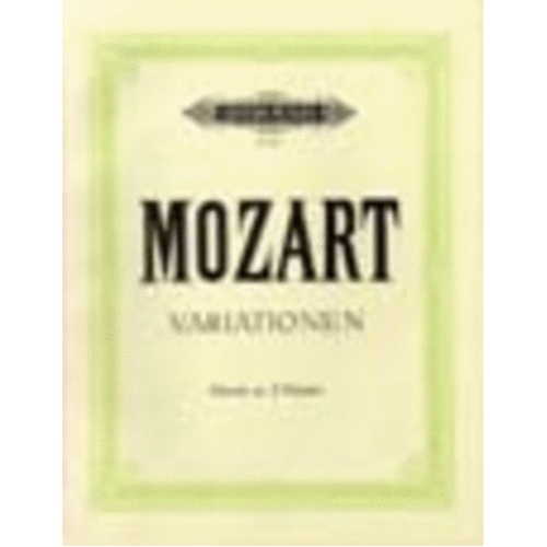 Mozart - Variations Complete For Piano (Softcover Book)