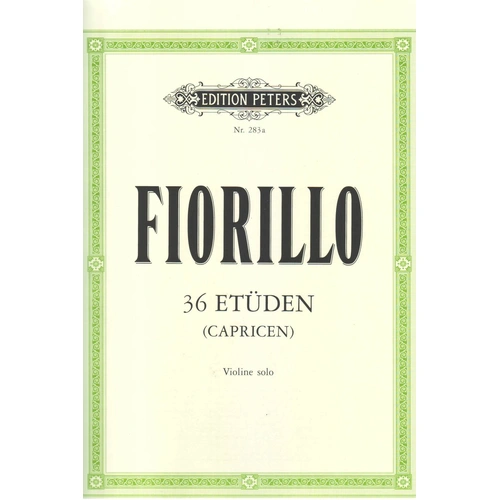 Fiorillo 36 Etudes (Caprices) for Violin Solo, Edited by Walther Davisson, Published by Edition Peters