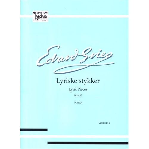 Lyric Pieces Book 8 Op. 65 by Edvard Grieg - Piano Solo Edition Peters