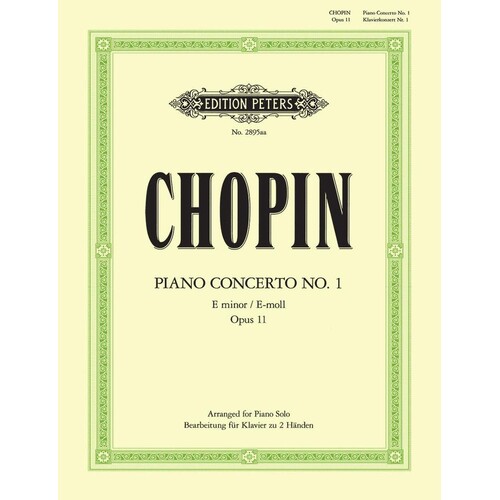 Concerto No 1 Op 11 E Min Ed Pozniak 2P 4H (Softcover Book)
