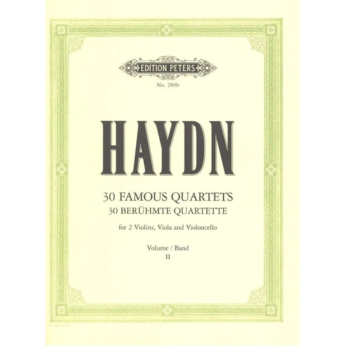 Haydn - Complete String Quartets Vol. 2, Edition Peters, String Quartet
