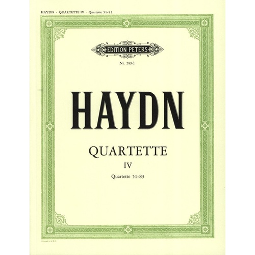 Haydn - Complete String Quartets Vol 4 Nos 51-83