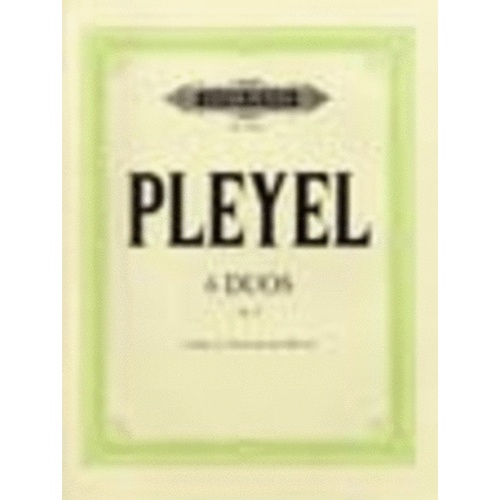 Easy Duets 6 Op 8 2Violin Piano (Softcover Book)
