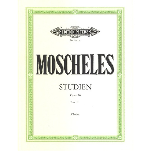 Moscheles - Studies Op. 70 Vol. 2 for Solo Piano, Edition Peters