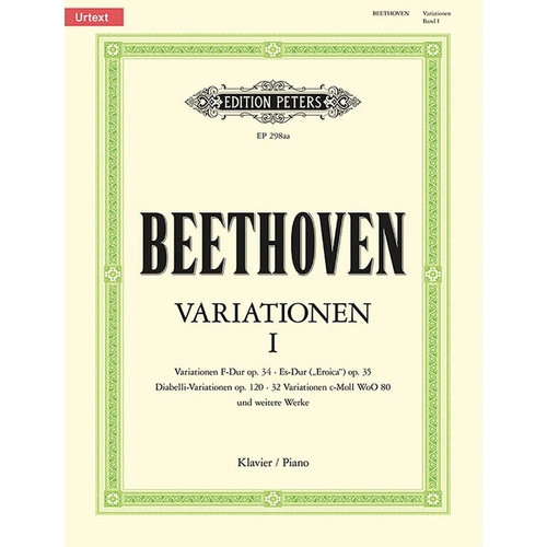 Variations (Complete) Vol. 1 - Ludwig van Beethoven - Piano Edition Peters Piano Solo EP298AA
