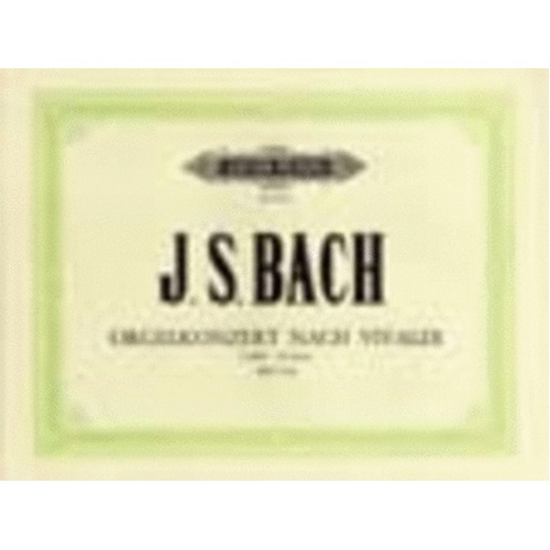 Concerto D Min Bwv 596 After Vivaldi (Softcover Book)