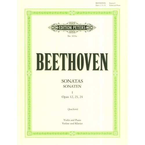 Beethoven Complete Sonatas Vol 1 for Violin and Piano, Edition Peters